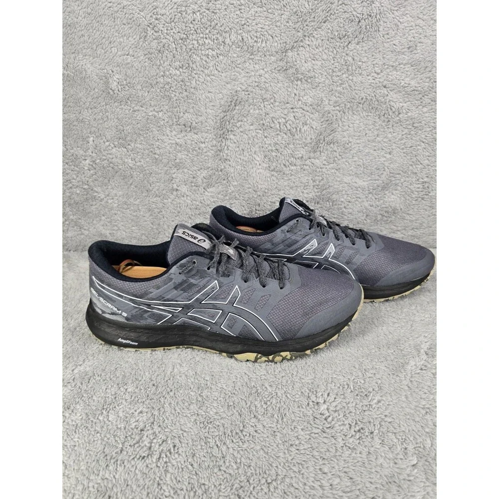 Asics Gel Scram 5 Mens Athletic Shoes Sz 12 Black and Gray